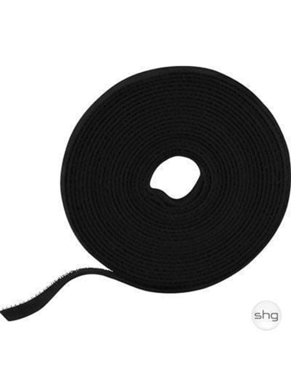 Deltaco Velcrobånd 5m - Black