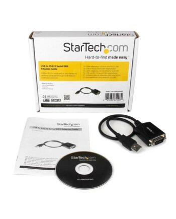 StarTech.com ICUSB232PRO USB to RS232 Serial DB9 Adapter Cable with COM Retention