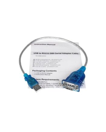 StarTech.com 1 Port USB to RS232 DB9 Serial Adapter Cable - M/M