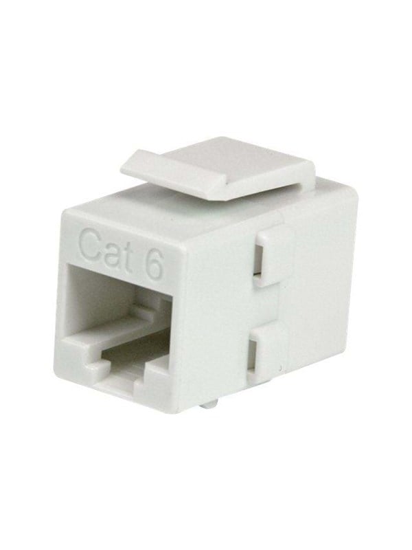 StarTech.com Cat 6 RJ45 Keystone Jack Network Coupler - Hvid - 0 cm