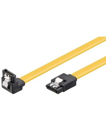 Pro SATA Cable - 1 x 90° - Yellow - 0.30m