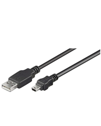 Pro USB-A <-> USB Mini-B (5-pin) - 0.3m - Sort