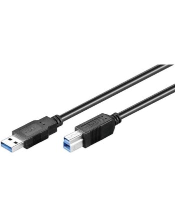 Pro USB-A <-> USB-B 3.0 - 0.25m - Sort