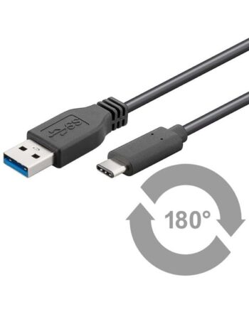 Pro USB-A <-> USB-C - 2m - USB 3.2 Gen 1 - Sort