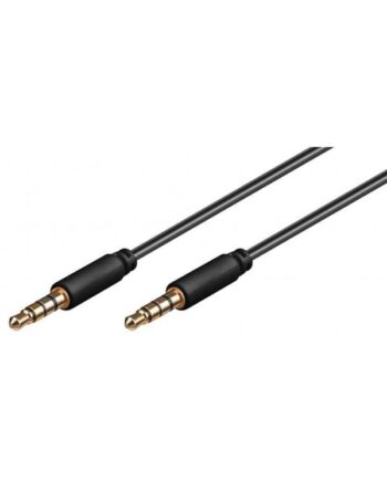 Pro MiniJack 3.5mm Slim 4P - Bk - 2m