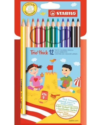 STABILO  Trio thick, sæt med 12 farveblyanter