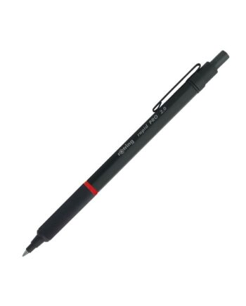Rotring rOtring Rapid Pro mekanisk blyant | HB 2,0 mm blyant til fremdrift af bly | Reduceret blybrud | Mat sort fuldmetal tønde