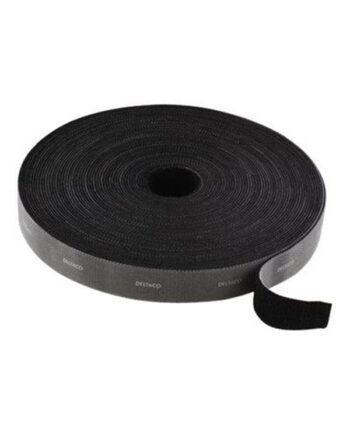 Deltaco Velcrobånd - 5m - Black