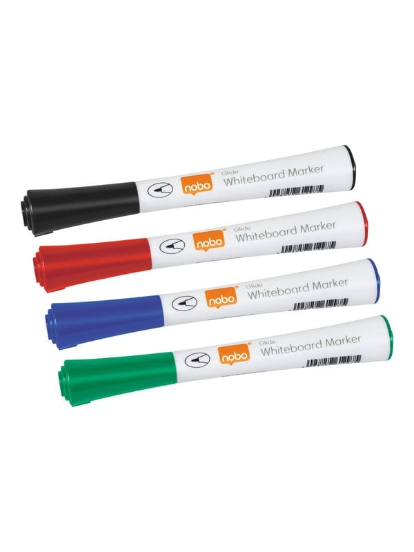 Nobo Whiteboardmarker Glide Fine ass p/4