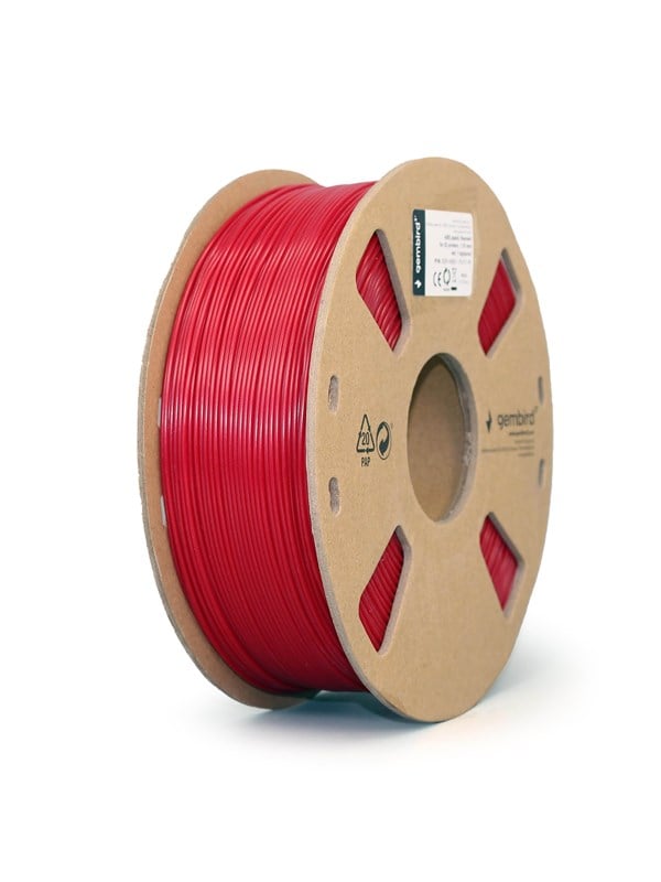 Gembird ABS filament - Rød - 1.75mm ø - 1 kg