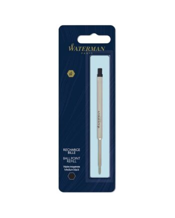 Waterman Ballpoint Pen Refill | Mellempunkt | Sort blæk | 1 Antal