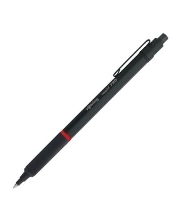 Rotring rOtring Rapid Pro Udtrækkelig kuglepen Teknisk tegnepen | Mellempunkt | Blåt blæk | Sort fuldmetalskrop