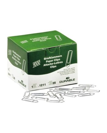 DURABLE Papirclips 32 mm zinkbelagt 1000 stk.