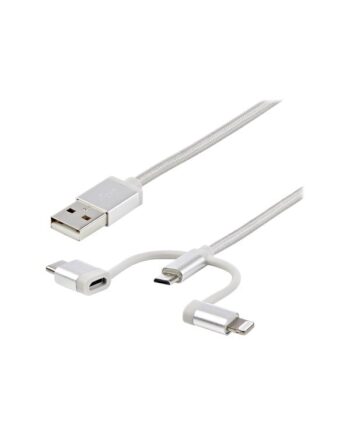 StarTech.com USB Multi Charging Cable - Lightning USB-C Micro-USB - USB cable - 1 m