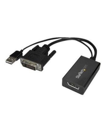 StarTech.com DVI to DisplayPort Adapter - USB Power - DVI-D to DP Converter - display adapter