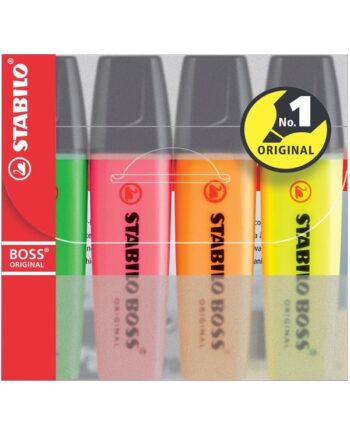 STABILO BOSS highlighter sæt med 4 farver