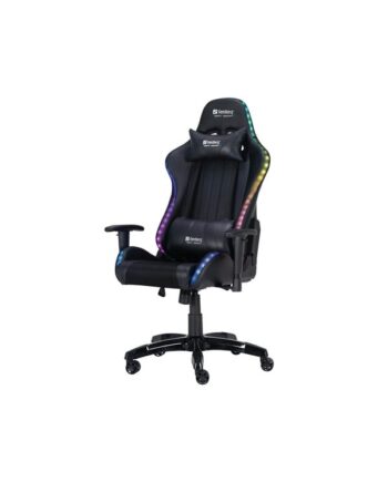 Sandberg Commander Gaming Chair RGB Kontor Stol - PU Læder - Op til 150 kg