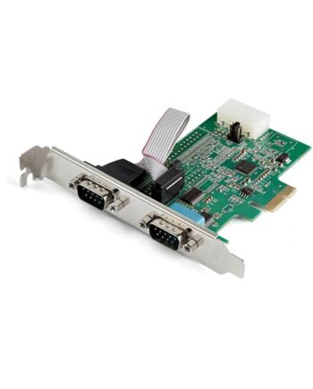 StarTech.com PEX2S953 2-port PCI Express RS232 Serial Adapter Card - PCIe RS232 Serial Host Controller Card - PCIe to Dual Serial DB9 Card - 16950 UART - Expansion Card - Windows & Linux