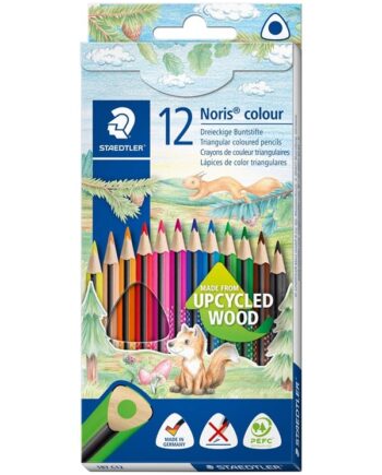 Staedtler Noris Farveblyant trekantet, 12 ass.
