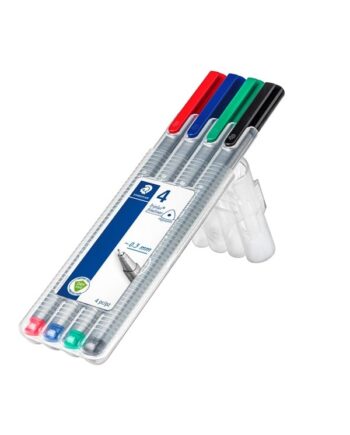 Staedtler Triplus Fineliner 0,3mm 4 ass/boks