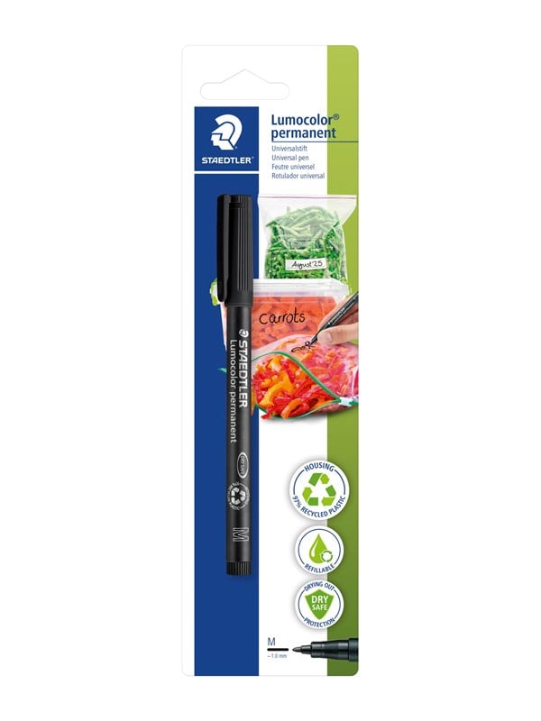 Staedtler Lumocolor Perm M 1,0mm Sort 1/Bk