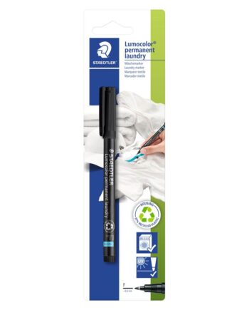 Staedtler Lumocolor Tøjmarker F 0,6mm Sort.1/Bk