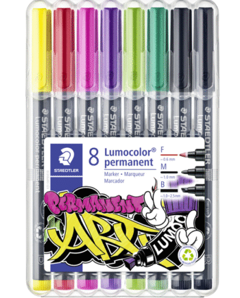 Staedtler Lumocolor Perm Fmb 8 ass/boks