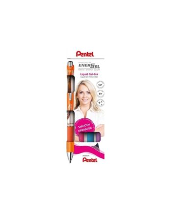 Pentel BL77-4COL Energel Roller 0.7mm  4-pack (Orange - Violet - Pink - Light Blue)