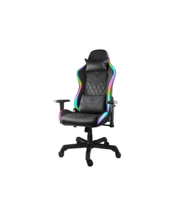 Deltaco DC410 RGB Gaming Chair Gamer Stol - PU Læder - Op til 120 kg