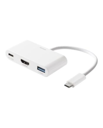 Deltaco USB-C till HDMI/USB A adapter 4K 30Hz US