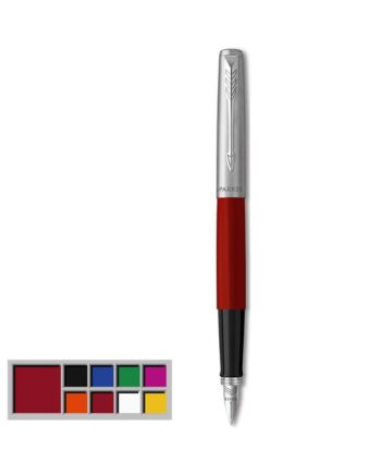 Parker Jotter Originals-fyldepen, klassisk rød lakering, medium spids, blå blækpåfyldning