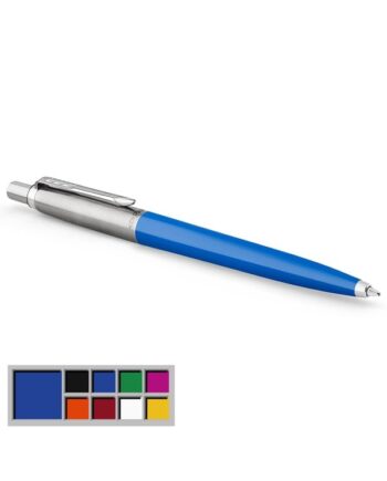 Parker Jotter Originals-kuglepen, blå lakering, medium spids, blå blæk, boblepakke