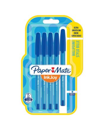 Paper Mate InkJoy 100ST Ballpoint Pens | Fin spids (0,7 mm) | Blå | 5 styk