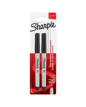 Sharpie Permanent Markers | Meget fin spids | Sort | 2 styk