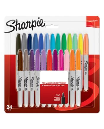 Sharpie Permanent Markers | Fin spids | Forskellige farver | 24 styk
