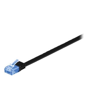 Pro LAN CAT 6A U/UTP flat - Sort - 3 meter