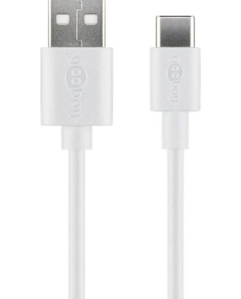 Pro USB-A <-> USB-C - 0.1m - USB 2.0 - Hvid