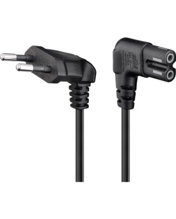 Pro Power cable C7 - 0.3 m - Sort - 90°