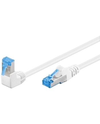 Pro LAN CAT 6A S/FTP 90° - Hvid - 0.5 meter