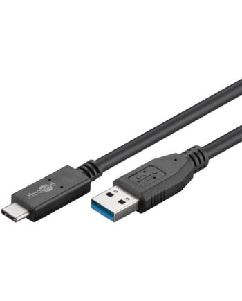 Pro USB-A <-> USB-C - 1m - USB 3.2 Gen 2 - Sort