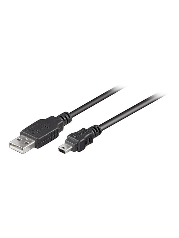 Pro USB-A <-> USB Mini-B (5-pin) - 0.15m - Sort