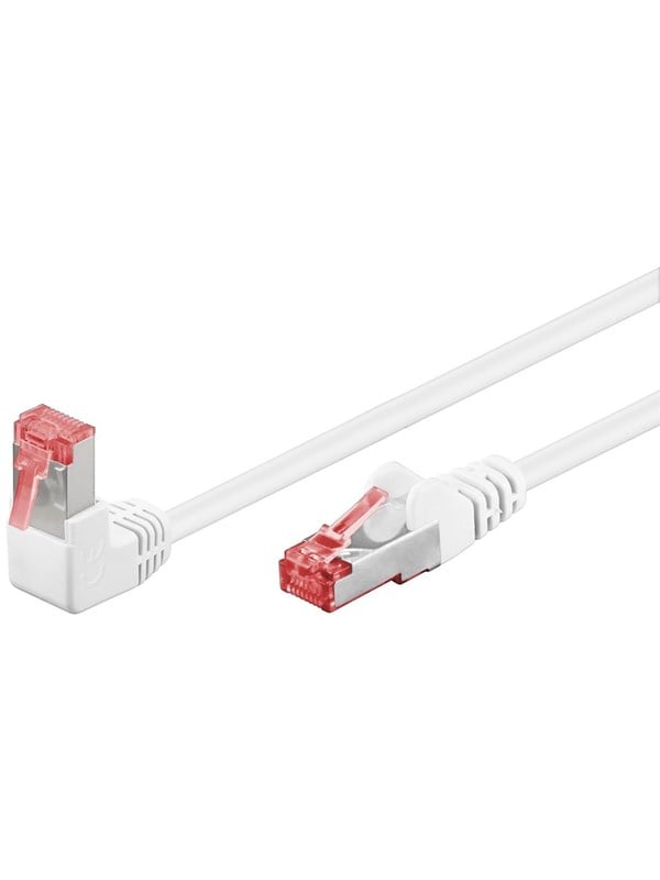 Pro LAN CAT 6 S/FTP - 90° - Hvid - 2 meter