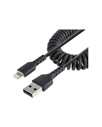 StarTech.com Coiled Apple Lightning to USB Cable for iPhone iPod iPad - 50cm