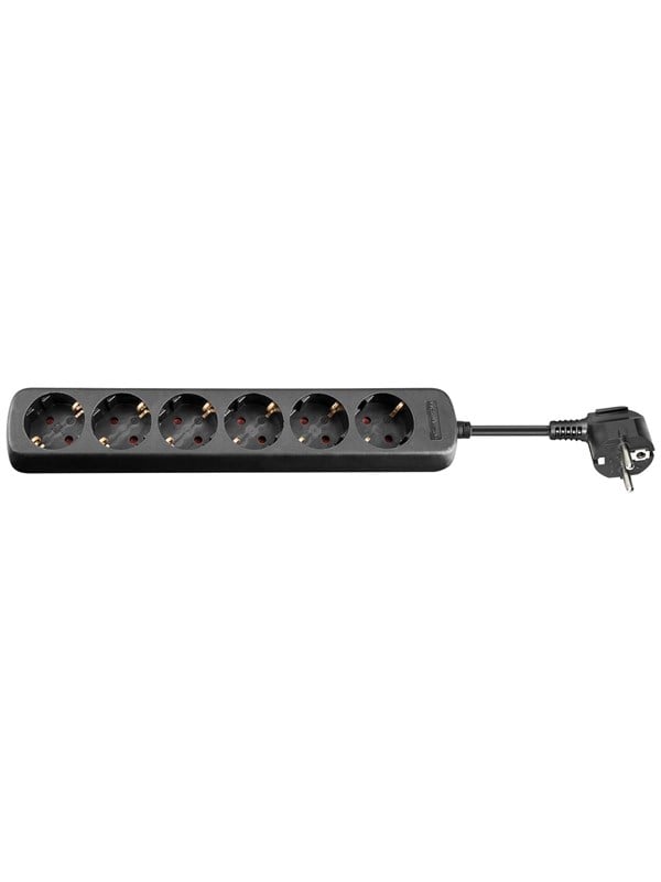 Pro AC power strip - 5 m - Sort