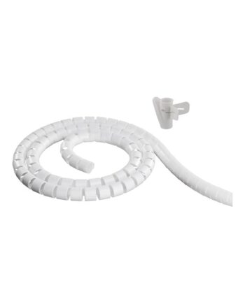 Deltaco Nylon cable cover 2.5m white