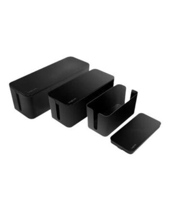 LogiLink Kabelbox-Set 3 Größen schwarz