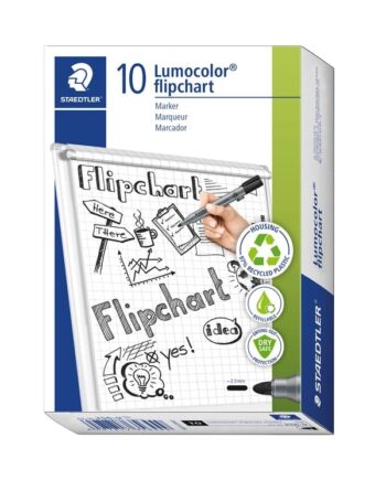 Staedtler LUMOCOLOR FLIP C-MARKER 2mm,10 STK SORT