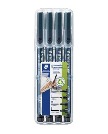 Staedtler Lumocolor Promo Etui 4 Ass Stregb/Boks