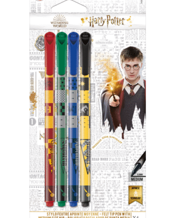 Harry Potter Medium tusser, sæt med 4 farver