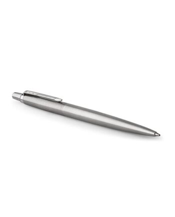 Parker Jotter-gelpen | rustfrit stål med detaljer i krom | medium spids sort blæk (0,7 mm)